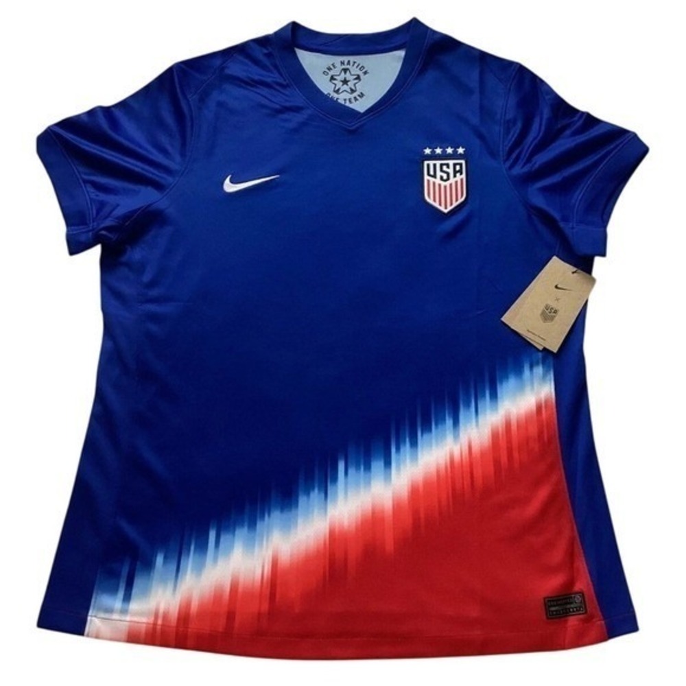 Nike US Soccer National Team Authentic Jersey‎ Blue Red White Men's M NWT